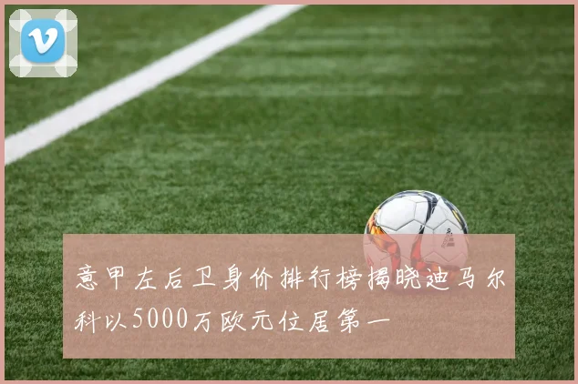 意甲左后卫身价排行榜揭晓迪马尔科以5000万欧元位居第一